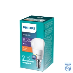 Лампа ESSLEDLustre 6.5-75W E14 827 P45ND (Philips)